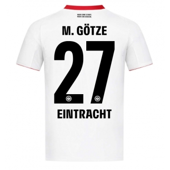Billige Fotballdrakt Eintracht Frankfurt Mario Gotze #27 Replika Bortedrakt 2025-26 Kortermet